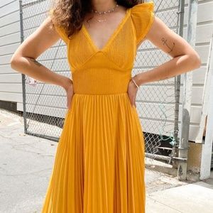 Lisa Says Gah Foxiedox Anoki midi dress - Saffron